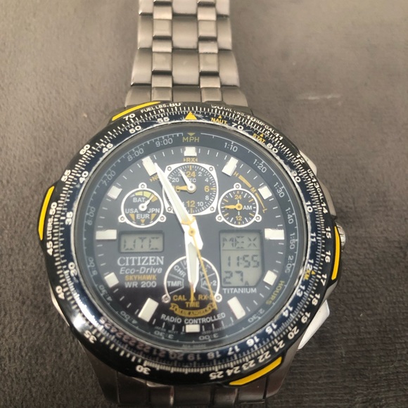 Men’s Citizen watch.  Citizen Blue Skyhawk Angels Watch - Picture 2 of 10